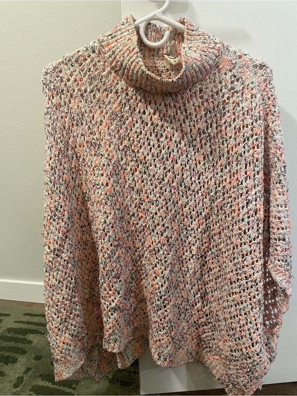 Akemi + Kin Multicolored Knit Poncho